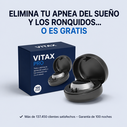 VITAX Pro™ — Elimina tu apnea de sueño y tus ronquidos